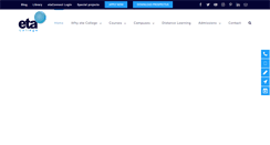 Desktop Screenshot of etacollege.com